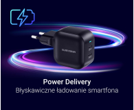 Silver Monkey Ładowarka GaN Smart Duo 48W PD Czarna - 1417247 - zdjęcie 3